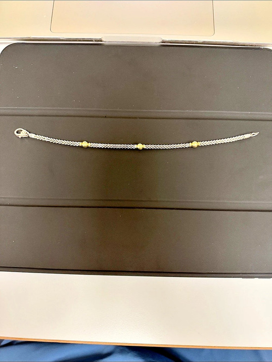 Perry's Emporium Jewelry - Perry's Emporium Silver Bracelet Sterling Silver & Gold